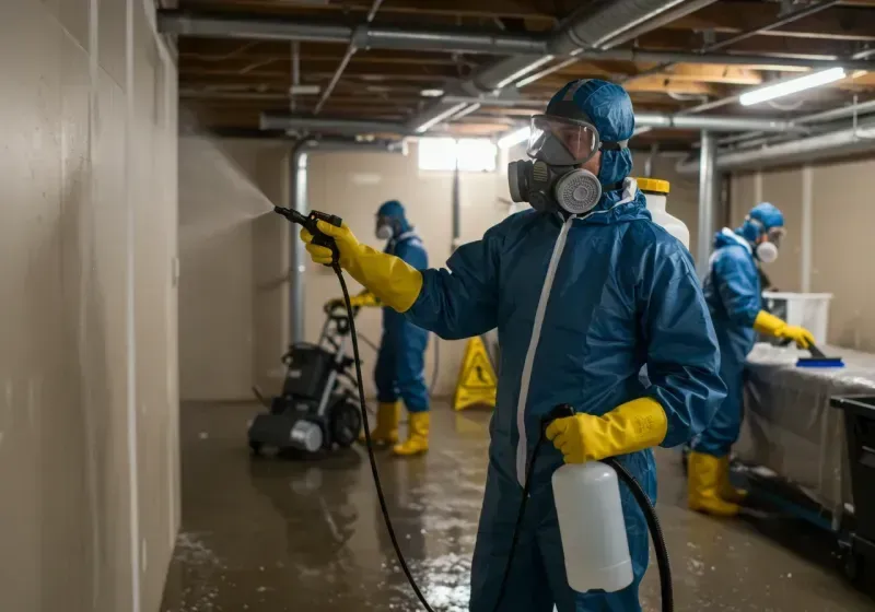 Basement Sanitization and Antimicrobial Treatment process in Bonners Ferry, ID